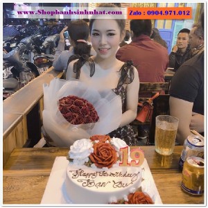 Combo Bánh Kem & Hoa Tươi - MM65